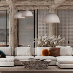 Подвесной светильник в форме купола белого цвета с ажурной бахромой Tactile Line варинант исполнения - 12 | Loft Concept в Липецке