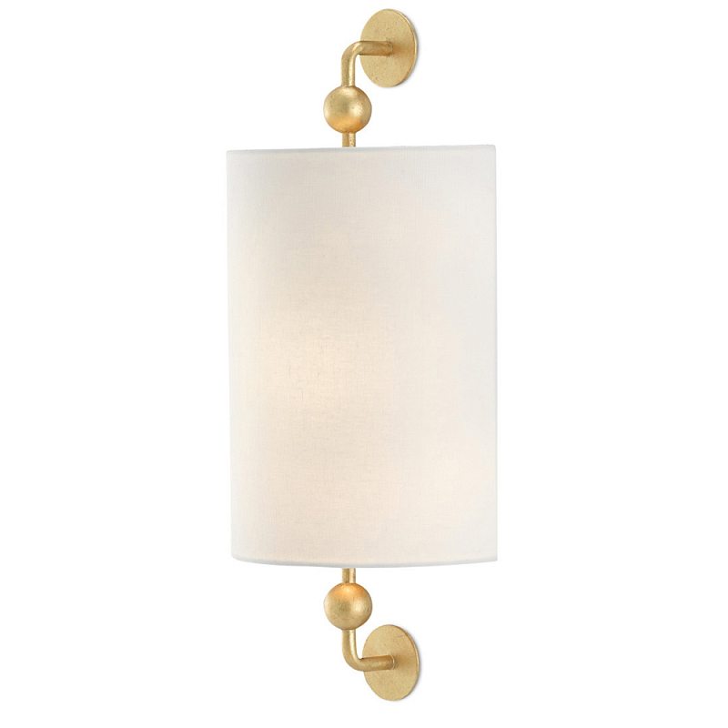 Бра светодиодное с полукруглым тканевым абажуром Sconce on Bracket Серебряный Золотой Бра светодиодное с полукруглым тканевым абажуром Sconce on Bracket Серебряный Золотой в Липецке | Loft Concept
