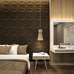 Гипсовая 3D Панель M-106 варинант исполнения - 1 | Loft Concept в Липецке