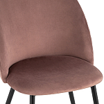 Мягкий стул в велюре пыльно-розового цвета Miruna Chair варинант исполнения - 6 | Loft Concept в Липецке