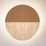 Бра круглое натуральная пробка с бахромой Natural Cork варинант исполнения - 3 | Loft Concept в Липецке