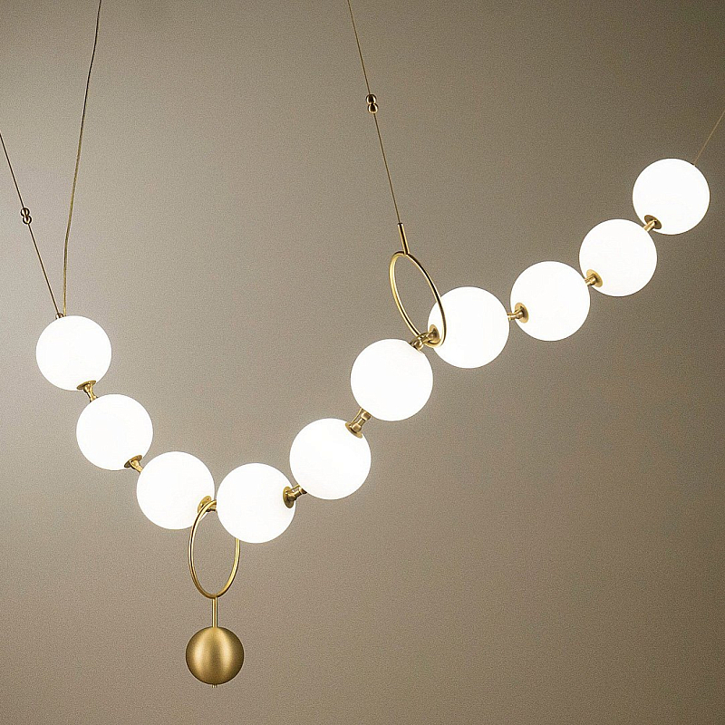 Люстра Larose Guyon COCO CHANDELIER modular Латунь Белый Люстра Larose Guyon COCO CHANDELIER modular Латунь Белый в Липецке | Loft Concept