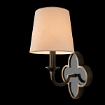 Бра с белым текстильным абажуром и фигурным основанием с зеркальной вставкой Vitorino варинант исполнения - 15 | Loft Concept в Липецке