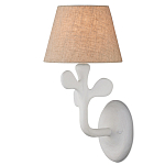 Бра с белым каркасом и тканевым абажуром Natural Stems варинант исполнения - 1 | Loft Concept в Липецке