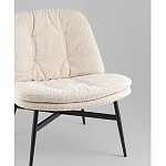 Кресло лаунж Tail молочный варинант исполнения - 2 | Loft Concept в Липецке