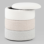 Пуф Three Colors в ткани букле из трех цветов  варинант исполнения - 3 | Loft Concept в Липецке