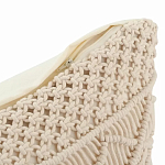 Чехол на подушку с макраме бежевого цвета Macrame варинант исполнения - 3 | Loft Concept в Липецке