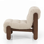 Кресло с деревянным каркасом и обивкой из ткани букле Medieval Furniture варинант исполнения - 1 | Loft Concept в Липецке