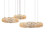 Люстра из 3-х колец с текстурной огранкой Reflection of Reality варинант исполнения - 2 | Loft Concept в Липецке