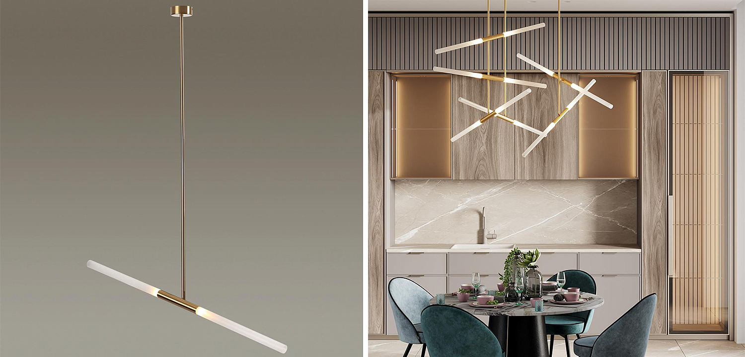 Светильник Gold Delta Light 2 lamp Светильник Gold Delta Light 2 lamp - Loft-Concept в Липецке