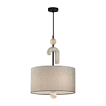 Люстра с серым тканевым плафоном Flourish варинант исполнения - 2 | Loft Concept в Липецке