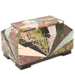 Шкатулка из натурального камня змеевик Stone Casket варинант исполнения - 2 | Loft Concept в Липецке