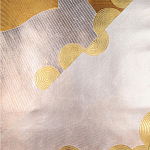 Обои ручная роспись в стиле Арт-деко Namban Colourway SC-290 on Deep Rich Gold gilded paper варинант исполнения - 2 | Loft Concept в Липецке