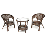 Комплект уличной мебели Angela Dark Brown варинант исполнения - 1 | Loft Concept в Липецке