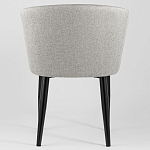 Мягкое кресло на металлических ножках Shaggy Grey варинант исполнения - 4 | Loft Concept в Липецке