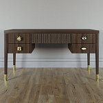 Письменный стол с 4-мя ящиками Elsa Dreams Walnut варинант исполнения - 5 | Loft Concept в Липецке