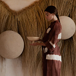 Большая дизайнерская Инсталляция из соломы RAFFIA Installation  варинант исполнения - 1 | Loft Concept в Липецке