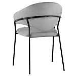 Серый стул с обивкой из искусственной замши Alexis варинант исполнения - 5 | Loft Concept в Липецке