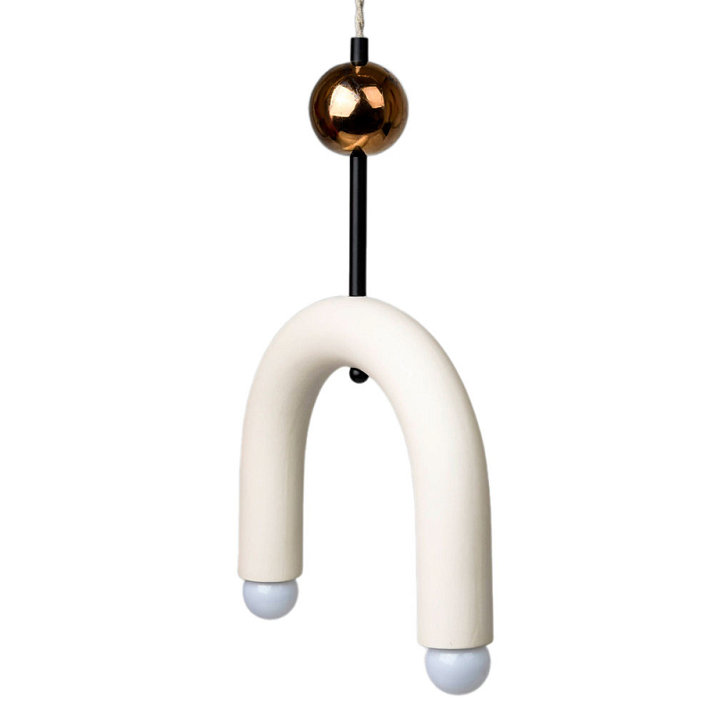 Подвесной светильник MOROSHKA arc [white] Белый Бронза в Липецке | Loft Concept 