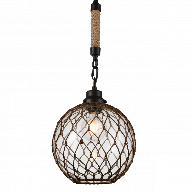 Подвесной светильник ball fishnet pendant lamp Черный Подвесной светильник ball fishnet pendant lamp Черный в Липецке | Loft Concept