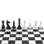 Шахматы классические с белой доской из натурального камня Мрамор Decorative Thematic Chess варинант исполнения - 4 | Loft Concept в Липецке