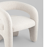 Кресло дизайнерское для лаунж зоны жемчужного цвета Pearl Lounge варинант исполнения - 4 | Loft Concept в Липецке