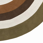 Ковер круглый из хлопка с контрастным узором Bullseye 150 варинант исполнения - 4 | Loft Concept в Липецке