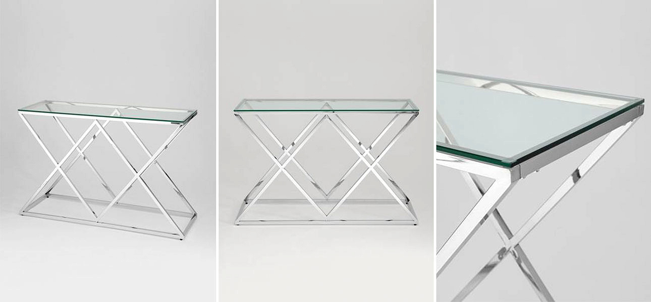 Консоль Geometry Rhombus Silver Консоль Geometry Rhombus Silver - Loft-Concept в Липецке