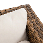 Трехместный садовый диван из плетеного пластика Matteo варинант исполнения - 2 | Loft Concept в Липецке