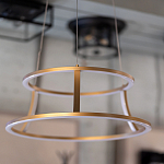 Люстра золотого цвета с 2-мя светодиодными кольцами Eurofase варинант исполнения - 7 | Loft Concept в Липецке
