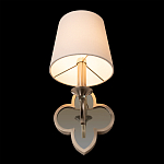 Бра с белым текстильным абажуром и фигурным основанием с зеркальной вставкой Vitorino варинант исполнения - 23 | Loft Concept в Липецке