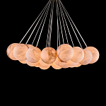 Люстра подвесная круглая с сферическими плафонами из натурального камня Glowing Spheres варинант исполнения - 2 | Loft Concept в Липецке