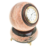 Часы настольные в виде шара из натурального камня Ball Stone Clock варинант исполнения - 2 | Loft Concept в Липецке