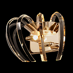 Бра золотого цвета с изогнутыми хрустальными элементами Radiant Ribbons варинант исполнения - 3 | Loft Concept в Липецке