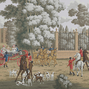 Обои ручная роспись La Chasse de Compiègne Colourway