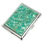 Портсигар с газовой зажигалкой из натурального камня Амазонит Stone Cigarettes Cases варинант исполнения - 6 | Loft Concept в Липецке