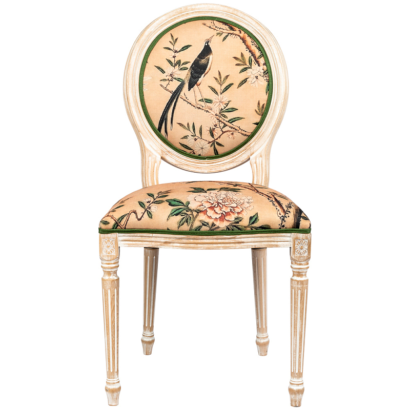 Стул Beige and Green Chinoiserie Stool Бежевый Зеленый Стул Beige and Green Chinoiserie Stool Бежевый Зеленый в Липецке | Loft Concept