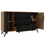 Комод с 3-мя ящиками и дверцей Stone Effect варинант исполнения - 4 | Loft Concept в Липецке