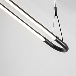 Светодиодная люстра Black LED Circle and Oval Lamp варинант исполнения - 4 | Loft Concept в Липецке