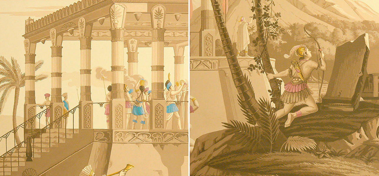 Обои ручная роспись The Incas Rose des Sables on scenic paper Обои ручная роспись The Incas Rose des Sables on scenic paper - Loft-Concept в Липецке