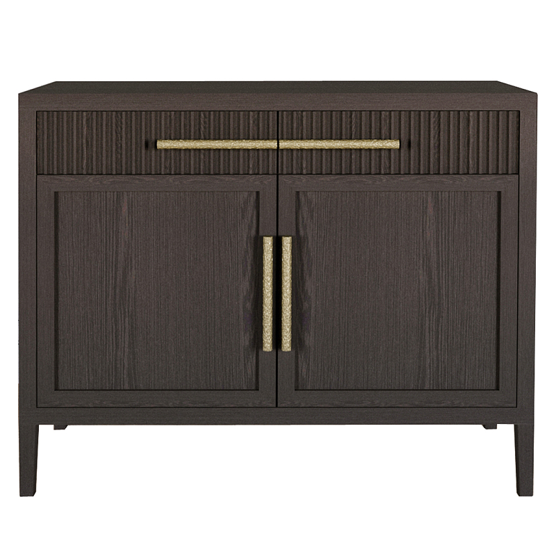 Буфет Primo с двумя ящиками и двумя фасадами шпон орех Темный дуб Золотой в Липецке | Loft Concept 