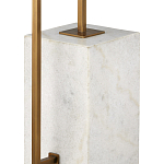 Торшер с прямоугольным абажуром на белом мраморном основании Asymmetry on Marble варинант исполнения - 2 | Loft Concept в Липецке