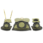 Настольный письменный набор из змеевика из 7-ми элементов Successful Leader варинант исполнения - 3 | Loft Concept в Липецке