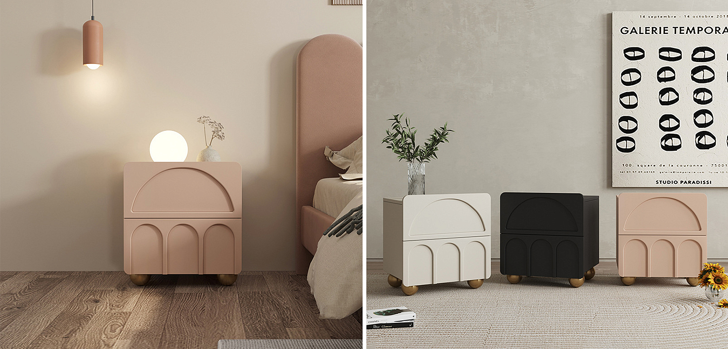 Тумба Arch Nightstand Pink Тумба Arch Nightstand Pink - Loft-Concept в Липецке