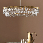 Люстра круглая с подвесками в форме стеклянных капель Glass Rain варинант исполнения - 3 | Loft Concept в Липецке