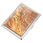 Портсигар на 10 сигарет с газовой зажигалкой из натурального камня Авантюрин Stone Cigarettes Cases варинант исполнения - 1 | Loft Concept в Липецке