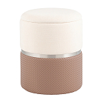 Пуф Mauldine с ящиком светло-коричневый с экокожей варинант исполнения - 1 | Loft Concept в Липецке