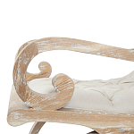 Кресло-качалка с мягкой обивкой из льна Ella Armchair beige варинант исполнения - 3 | Loft Concept в Липецке