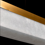 Подвесной светильник линейный из натурального камня Perfection of Geometry варинант исполнения - 6 | Loft Concept в Липецке