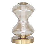 Настольная лампа светодиодная с волнообразным стеклянным плафоном Amphora of Light варинант исполнения - 2 | Loft Concept в Липецке